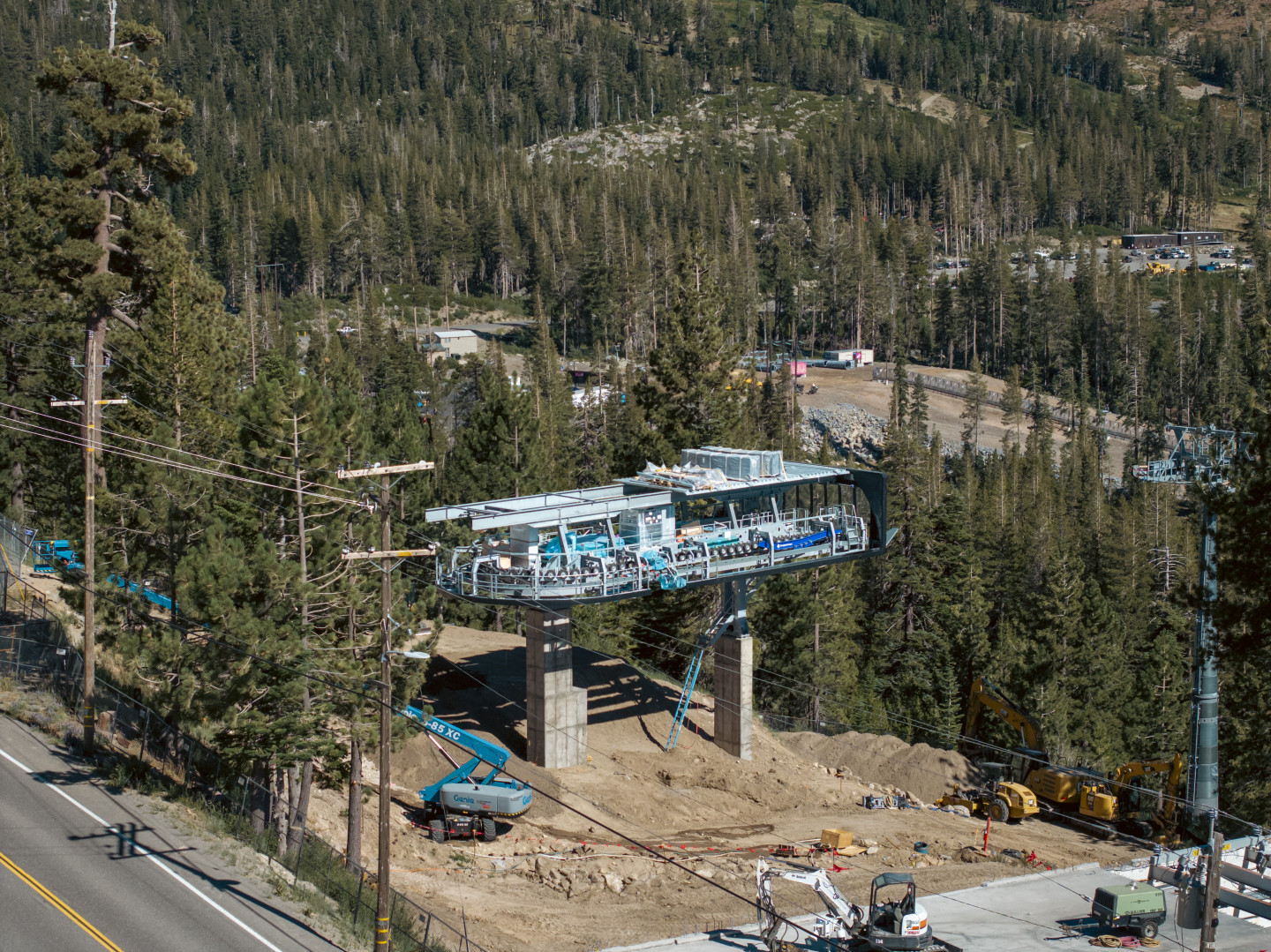 Sugar Bowl gondola construction